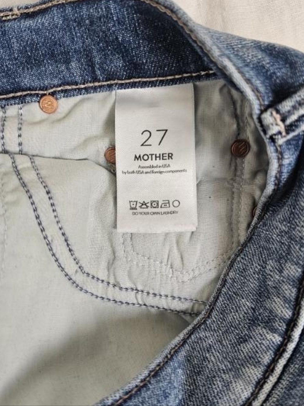 MOTHER Denim The LOOKER ANKLE High On The Hog Size 27 - Picture 13 of 15